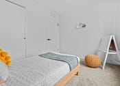 Thumbnail 17 of 21 - Small Bedroom at Park On Canal Apartments, Michigan, 48038