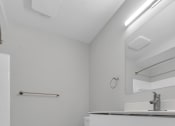 Thumbnail 16 of 41 - Bathroom With Vanity Lights at Rochester Club Apartments - Rochester, MI, Rochester Hills, MI, 48306