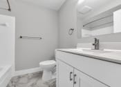 Thumbnail 17 of 41 - Bathroom With Bathtub at Rochester Club Apartments - Rochester, MI, Rochester Hills, 48306