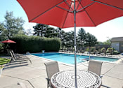 Thumbnail 42 of 47 - Poolside Relaxing Area at Edge At Farmington Hills - Farmington Hills, MI, Farmington Hills, 48334