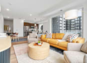 Thumbnail 3 of 61 - Decorated Living Room With Natural Light at The Mera, St Louis Park, MN, Minnesota, 55426