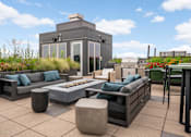 Thumbnail 25 of 30 - Outdoor rooftop terrace at The Flats at West End Apartments, Minnesota