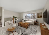 Thumbnail 23 of 42 - Living room of the Duplex at Beach South at the Lake in Robbinsdale, MN