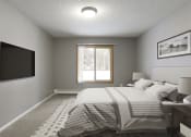 Thumbnail 4 of 14 - master bedroom at Pebblebrook Flats, Bloomington, 55437