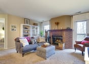 Thumbnail 10 of 26 - Living Room With Fireplace at Regency Woods, Minnesota