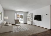Thumbnail 4 of 12 - Living Room With TV at The Kendrick, St. Paul, Minnesota