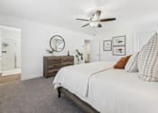 Thumbnail 19 of 25 - Inviting bedroom with neutral tones and stylish furnishings