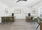 Thumbnail 16 of 25 - Business center with contemporary décor and lighting