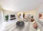 Thumbnail 16 of 21 - a living room with a couch and a table