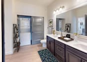 Thumbnail 41 of 46 - Style 9 - Bathroom with Full Size Stackable Washer & Dryer