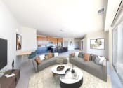 Thumbnail 20 of 22 - a living room with a couch and a table