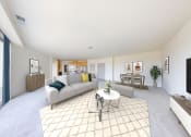 Thumbnail 22 of 64 - a living room with a couch and a table