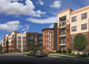 Thumbnail 1 of 22 - a rendering of an apartment building on a city street