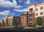 Thumbnail 10 of 22 - a rendering of an apartment building on a city street