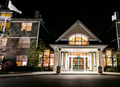 Thumbnail 21 of 26 - a night shot of the front of the hotel