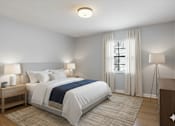 Thumbnail 6 of 25 - White Bedroom at Fernwood Grove Apartments, Tampa, FL