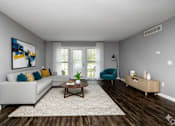 Thumbnail 26 of 77 - Spacious Living Room at CenterPointe Apartments & Townhomes, New York, 14424