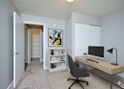 Thumbnail 38 of 77 - Work From Home Setup at CenterPointe Apartments & Townhomes, Canandaigua, 14424