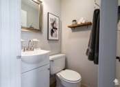 Thumbnail 40 of 66 - Spa Inspired Bathroom at Willowbrooke Apartments & Townhomes, Brockport, New York