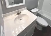 Thumbnail 20 of 61 - this is a photo of the bathroom of a 1 bedroom apartment at deer hill apartments  at Highview Manor Apartments, Fairport, NY, 14450