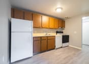 Thumbnail 81 of 103 - Open Kitchen with cabinets at Willowbrooke Apartments & Townhomes at 396 Willowbrooke Drive in Brockport, NY 14420