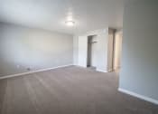 Thumbnail 48 of 103 - an empty living room with gray carpet and white walls at Willowbrooke Apartments, Brockport, New York