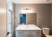 Thumbnail 13 of 23 - MODERN BATHROOM AT THE INGLESIDE APARTMENTS AT 70 HARVARD PLACE IN BUFFALO NY
