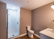 Thumbnail 16 of 23 - MODERN BATHROOM AT THE INGLESIDE APARTMENTS AT 70 HARVARD PLACE IN BUFFALO NY