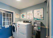 Thumbnail 10 of 15 - a laundry room with a washing machine and a door