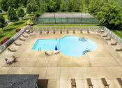 Thumbnail 97 of 103 - Aerial Pool View at Willowbrooke Apartments, Brockport