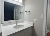 Thumbnail 15 of 49 - LED anti fog lighted mirror in master