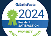 Thumbnail 29 of 45 - A badge indicating a 2024 resident satisfaction property award winner.