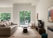 Thumbnail 10 of 29 - Spacious Living Room at The Hawthorn, Philadelphia, PA