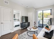Thumbnail 69 of 87 - Living Room With Balcony at Beekman on Broadway, Michigan, 48105