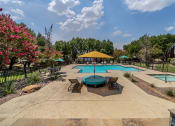 Thumbnail 1 of 37 - take a dip in the pool at villas at houston levee west apartments in cord