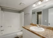Thumbnail 17 of 32 - a bathroom with a sink and a shower and a toilet at The Grove Brentwood, Nashville, TN 37211 ?