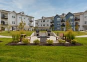 Thumbnail 34 of 37 - an outdoor area with a fountain at The Edison at Blue Springs, Blue Springs, MO, Missouri, 64014