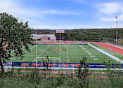 Thumbnail 30 of 63 - a soccer field is shown with a stadium in the background at The Keller, San Antonio, TX 78230  