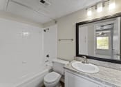 Thumbnail 7 of 50 - a bathroom with a sink toilet and bathtub at The Hills at Ironhorse, North Richland Hills, Texas