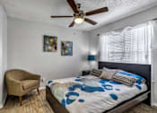 Thumbnail 13 of 17 - Bedroom With Ceiling Fan at Viva Max, San Antonio, TX  