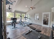 Thumbnail 19 of 19 - Gym with variety of equipments at Knoll Crest, San Antonio