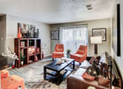 Thumbnail 45 of 50 - Living Room with lots of natural light and hardwood style floors at The Hills at Ironhorse, North Richland Hills, 76180