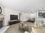 Thumbnail 26 of 58 - our apartments offer a living room with a fireplace  at Vesper, Texas, 75254