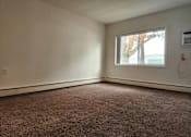 Thumbnail 11 of 15 - an empty room with a window and a carpet
