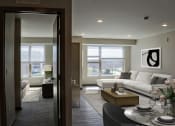 Thumbnail 5 of 54 - a view of the living room and bedroom from the dining room