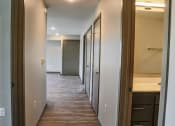 Thumbnail 33 of 54 - a look down the hallway of a 560 square foot, 1 bedroom apartment at the casey