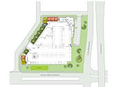 Thumbnail 47 of 51 - A map of a parking lot with Onion Creek Parkway on the right side.
