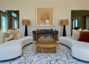Thumbnail 44 of 52 - a living room with two couches and a coffee table at Delco Flats, Austin, 78717