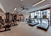 Thumbnail 65 of 140 - Fitness center with strength training equipmentat Matador Apartments, Austin, TX 78745