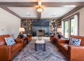 Thumbnail 15 of 65 - Library and fireplace at Bridge at Paloma Affordable Apartments 78754 Northeast Austin